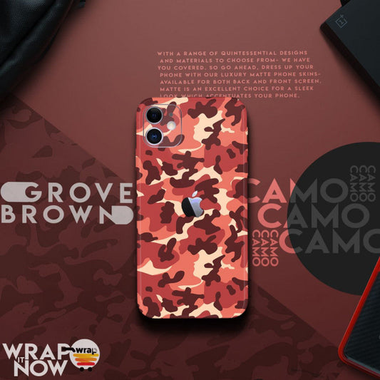 Grove Brown Camo Mobile Skin