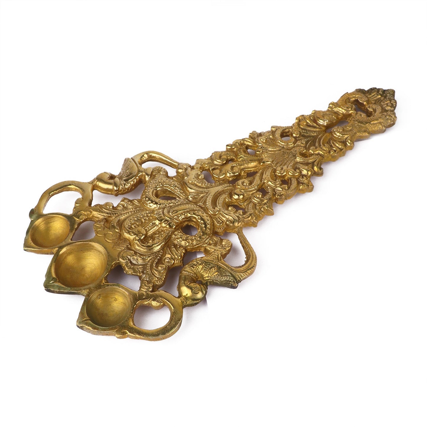 Designer Brass Trimukh Kapoor Aarti Spoon