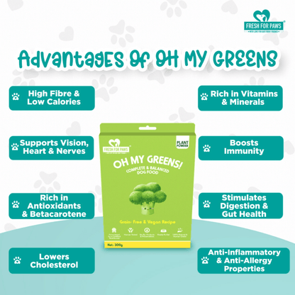 Fresh For Paws Oh My Greens Dog Wet Food 100g