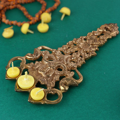 Designer Brass Trimukh Kapoor Aarti Spoon