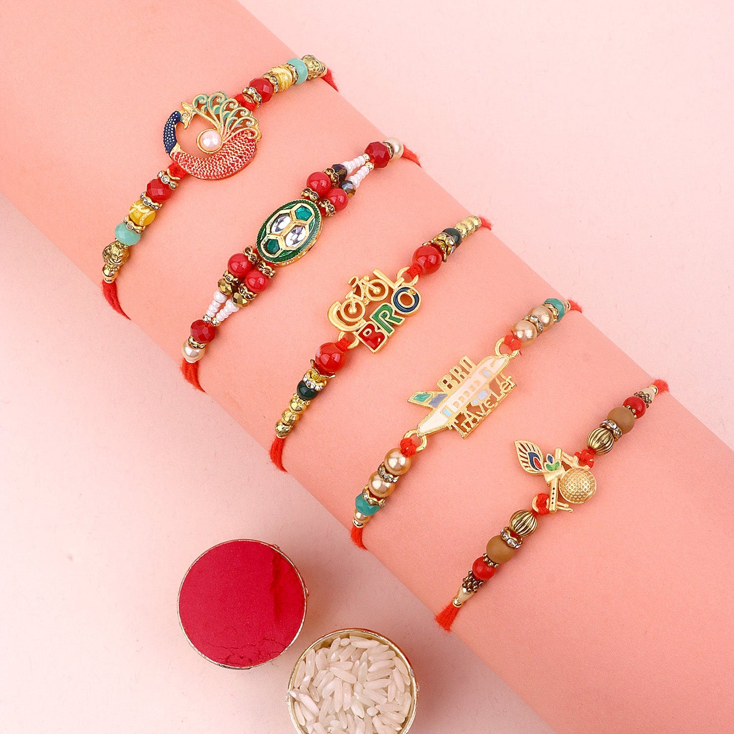 Tradition Revived Rakhi Set of 5