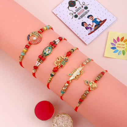 Tradition Revived Rakhi Set of 5