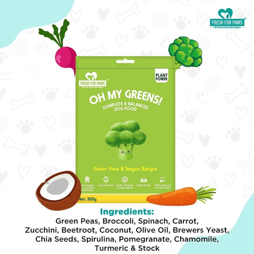 Fresh For Paws Oh My Greens Dog Wet Food 100g