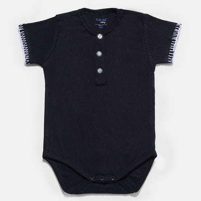 Pack of 2 Black  White Ribbed Bodysuit