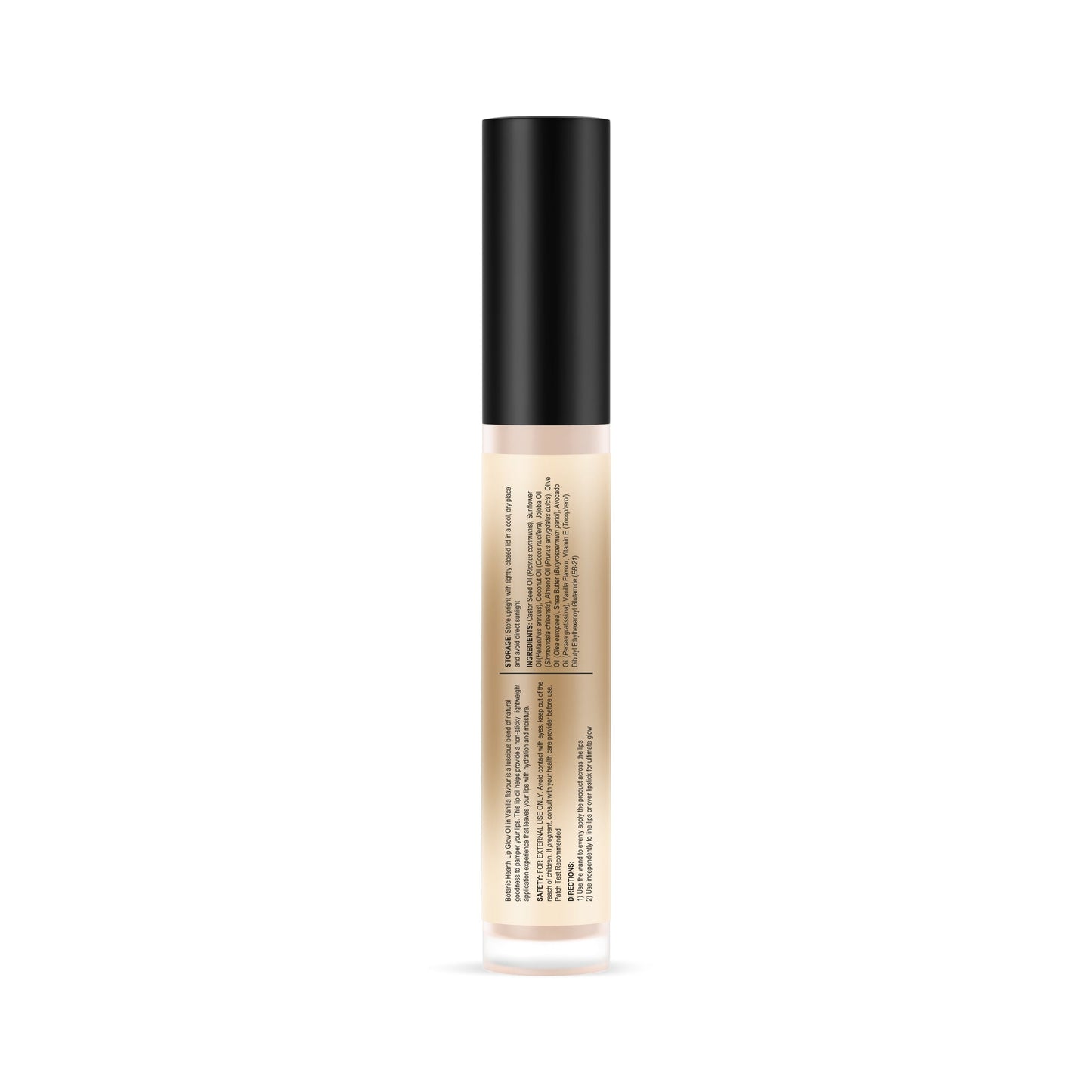 Botanic Hearth Lip Glow Oil, Vanilla, 10ml: Moisturizing, Hydrating, Non-Greasy, Transparent Gloss for Dry Lips.