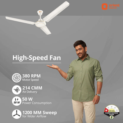 Rapid Air 1200MM High Speed Ceiling Fan