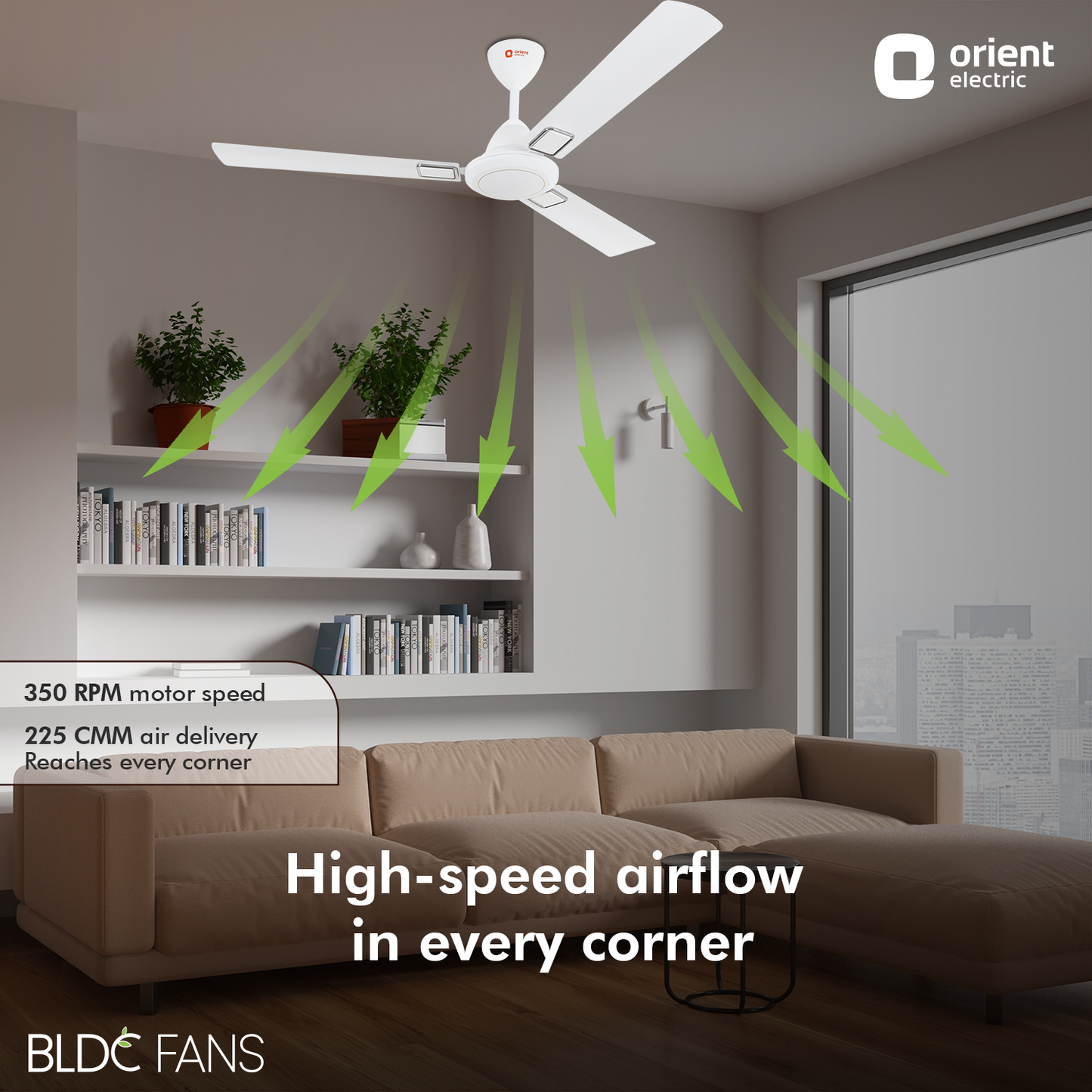 1200mm I-Falcon Deco BLDC Ceiling Fan With Remote