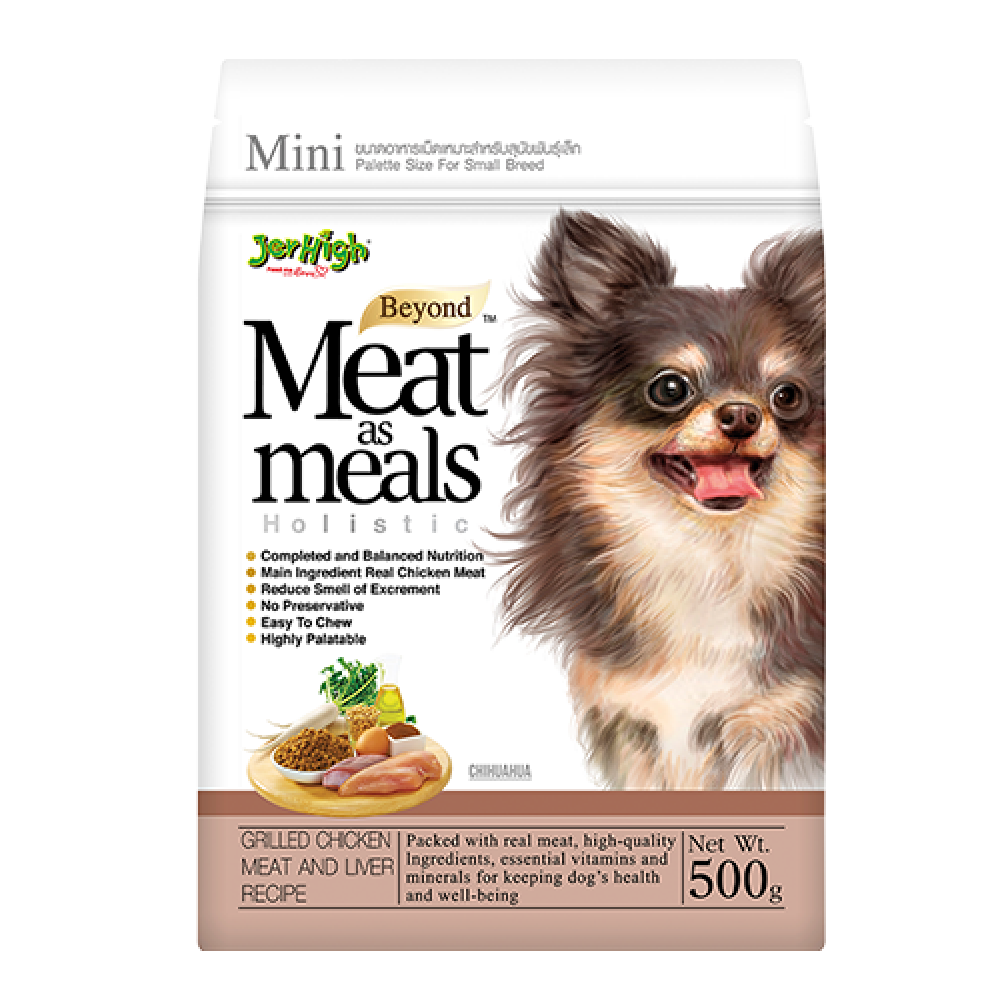 JerHigh Meat as Meals Grilled Chicken Dog Dry Food