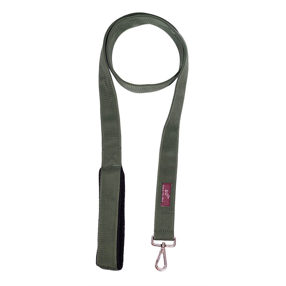 Tails to Tell Tactical Polyester Leash for Dogs Teal