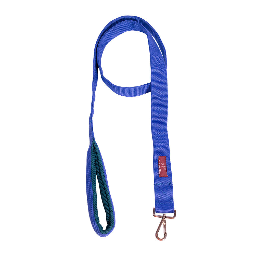 Tails to Tell Tactical Polyester Leash for Dogs Blue