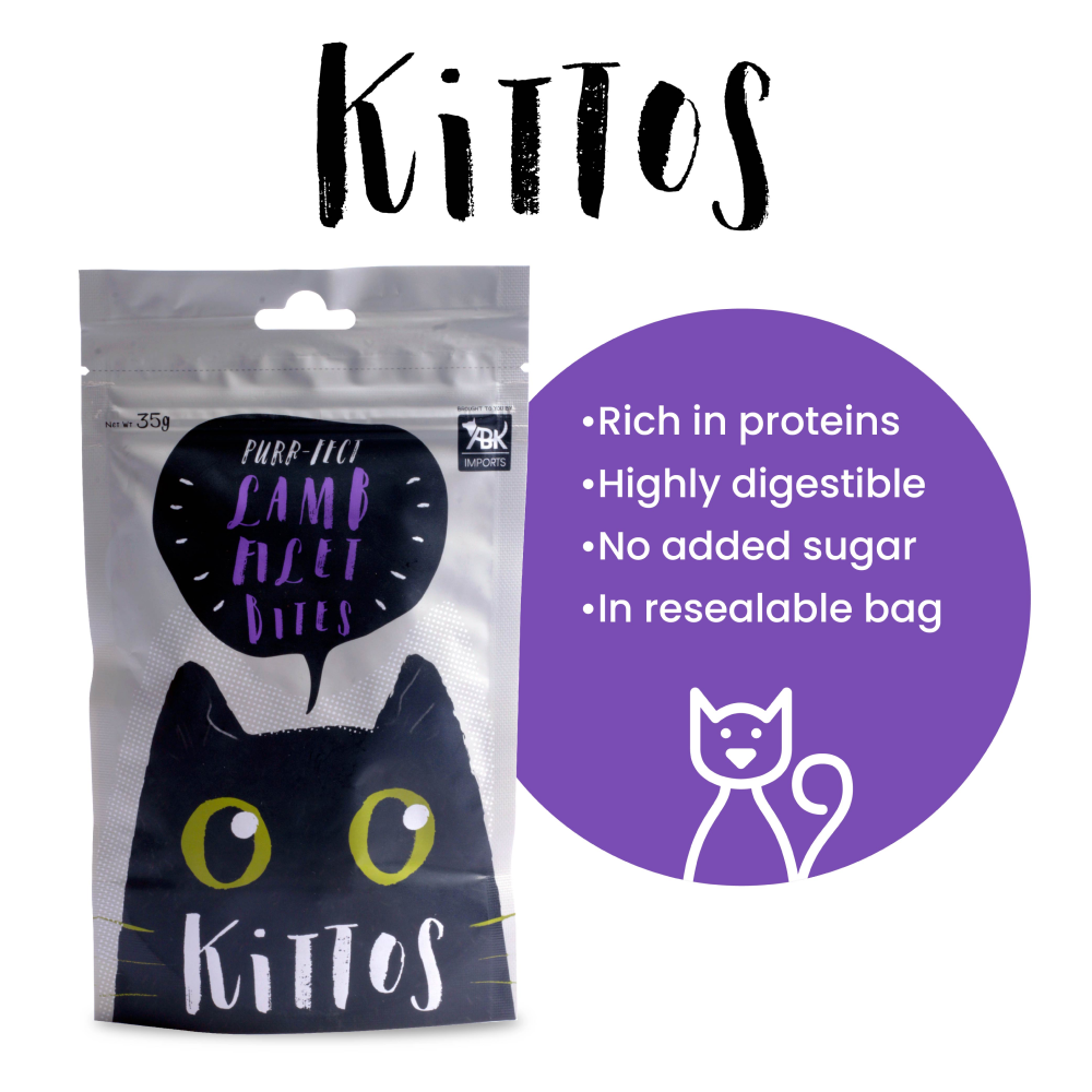 Kittos Purr fect Lamb Filet Bites Cat Treats