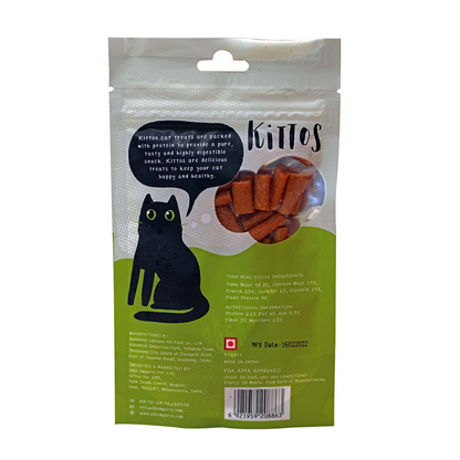 Kittos Purr fect Tuna Mini Sticks Cat Treats