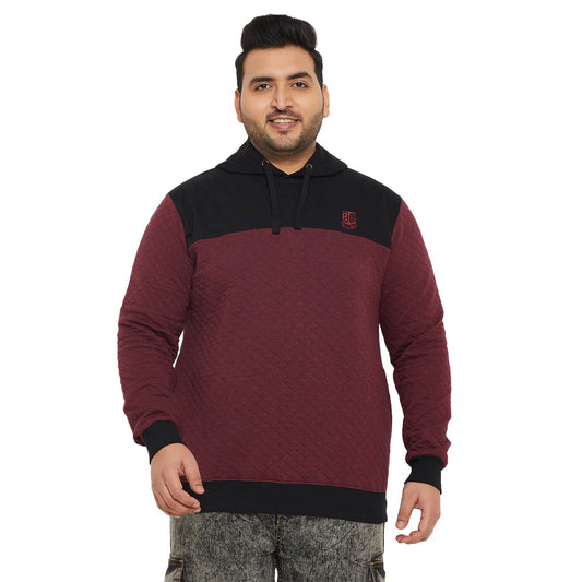 Men Plus Size Kimso Colorblock Sweatshirt