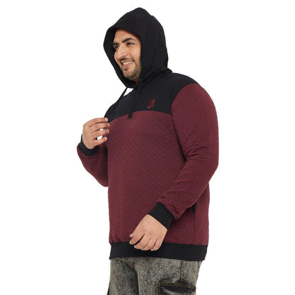 Men Plus Size Kimso Colorblock Sweatshirt