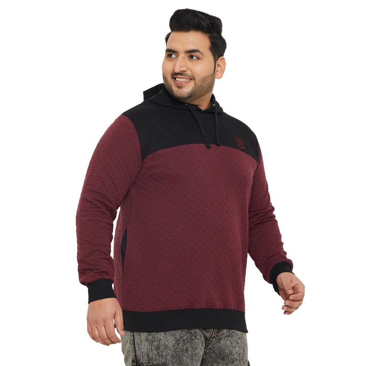 Men Plus Size Kimso Colorblock Sweatshirt