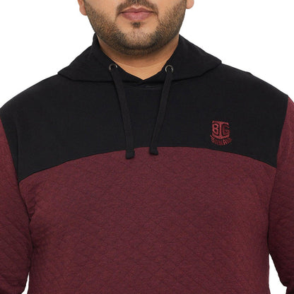 Men Plus Size Kimso Colorblock Sweatshirt