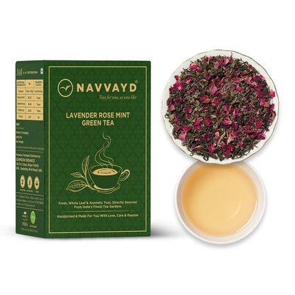 Lavender Rose Mint Green Tea