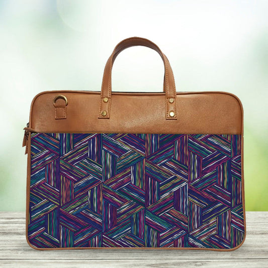 Design Pattern Classic Laptop Bag