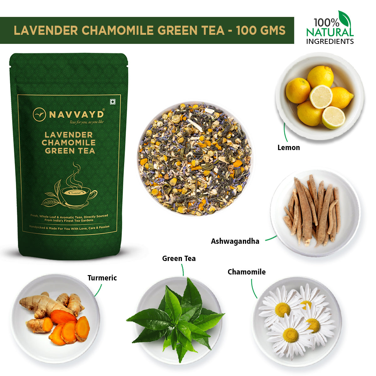 Lavender Chamomile Green Tea