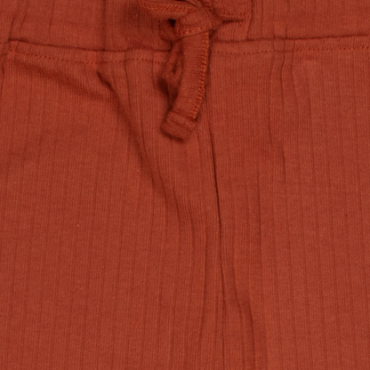 Rust Orange Ribbed Bottoms