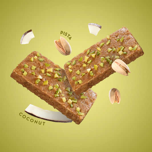 Pista Barfi  420 Gms  Dry Fruit Coconut Barfi - Goodness of Jaggery