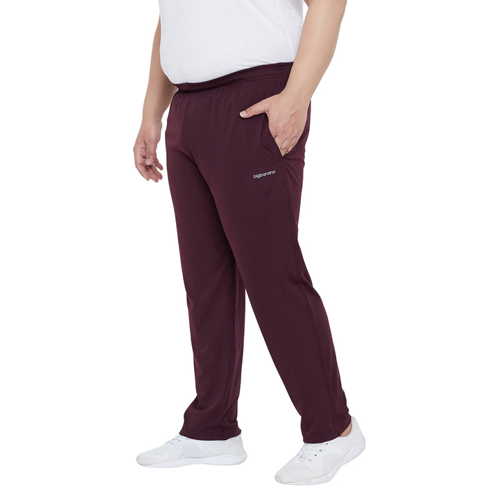 Men Plus Size Lockwood Solid Trackpants