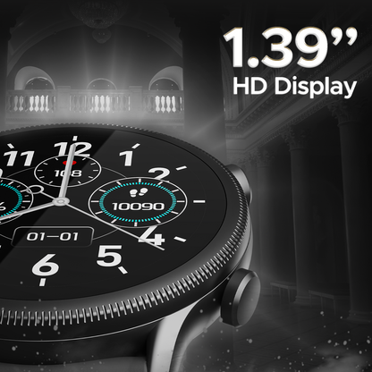 boAt Lunar Space Plus  Smartwatch with 1.39 3.53cm Round Display BT Calling  IP68 Dust Sweat  Splash Resistance