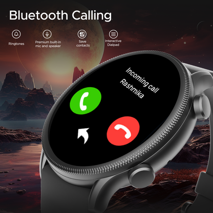 boAt Lunar Space Plus  Smartwatch with 1.39 3.53cm Round Display BT Calling  IP68 Dust Sweat  Splash Resistance