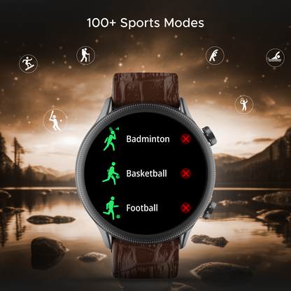 boAt Lunar Space Plus  Smartwatch with 1.39 3.53cm Round Display BT Calling  IP68 Dust Sweat  Splash Resistance