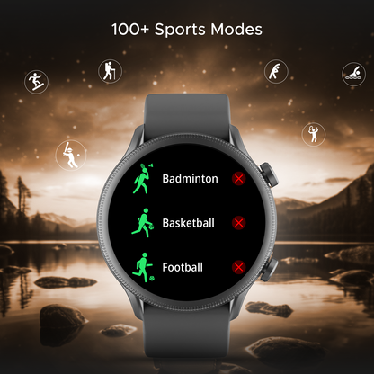 boAt Lunar Space Plus  Smartwatch with 1.39 3.53cm Round Display BT Calling  IP68 Dust Sweat  Splash Resistance