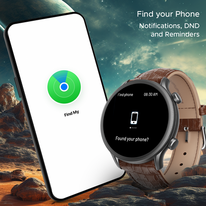 boAt Lunar Space Plus  Smartwatch with 1.39 3.53cm Round Display BT Calling  IP68 Dust Sweat  Splash Resistance