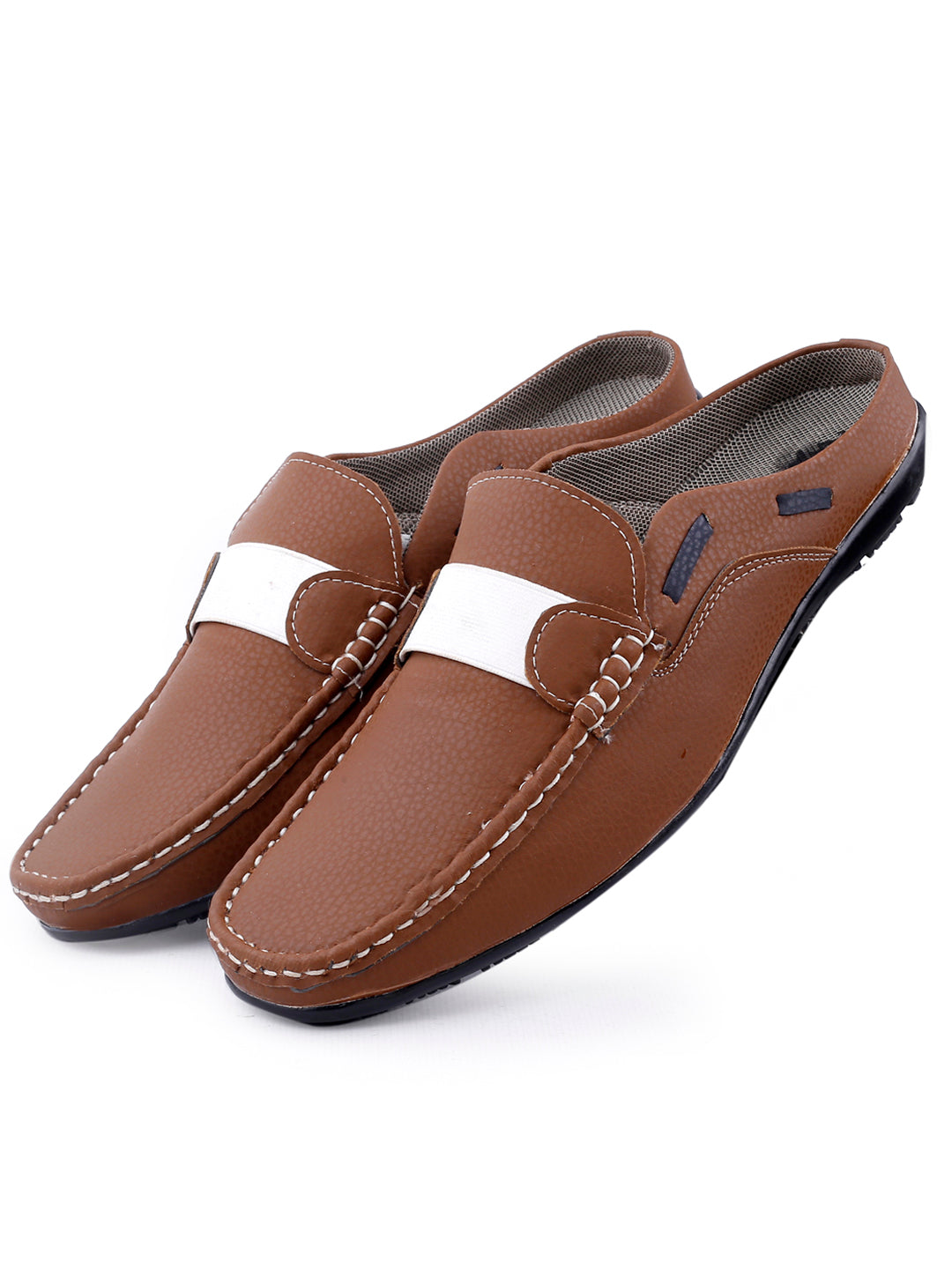 Woakers Mens Comfort Shoes  MULES-TAN