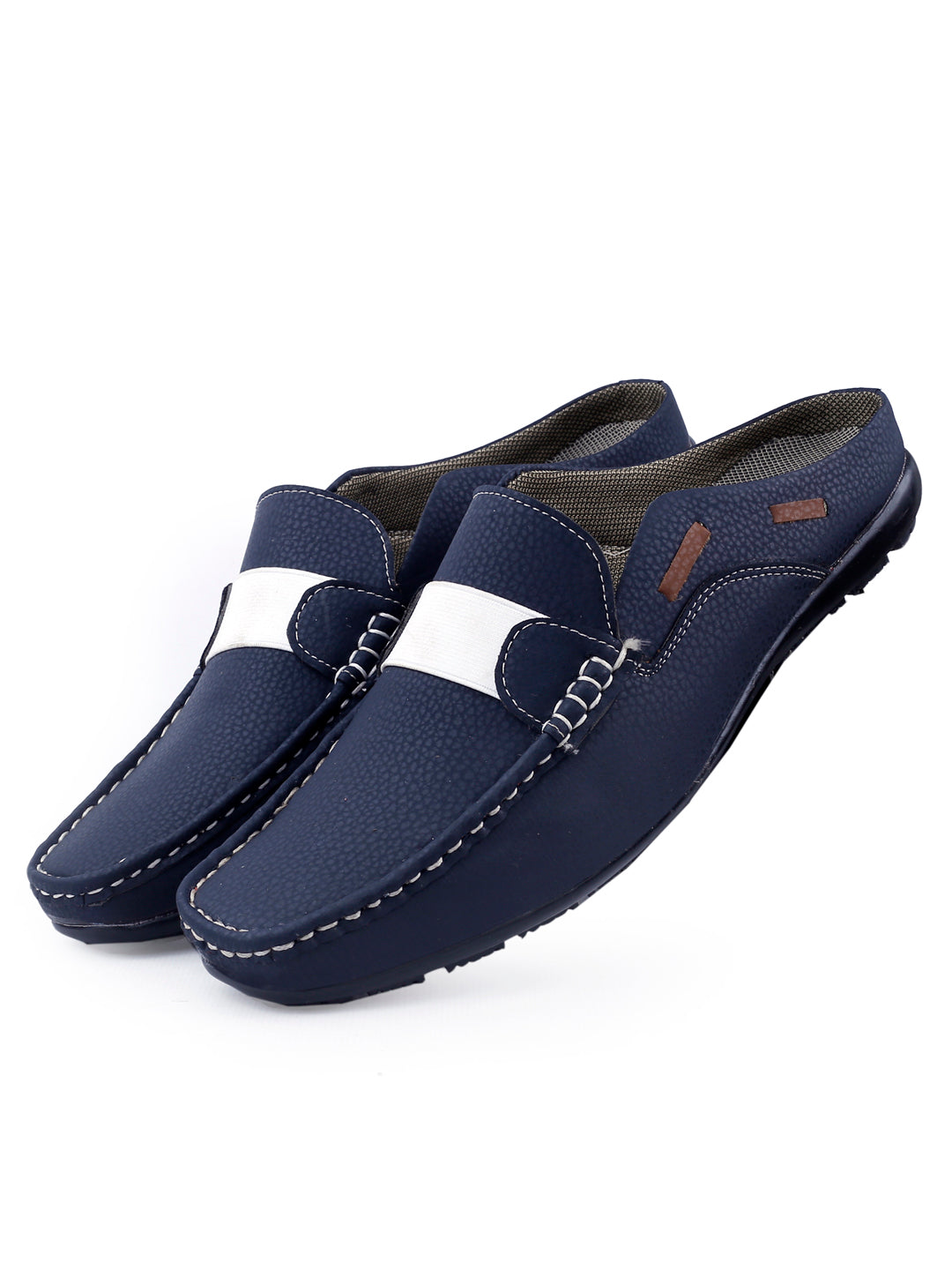 Woakers Mens Comfort Shoes  1083-MULES-BLUE