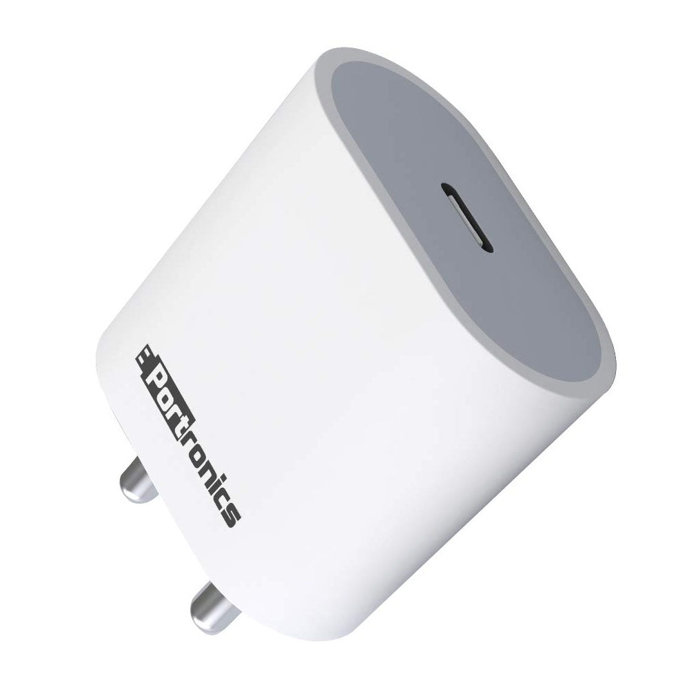 Portronics Adapto 20C Type-C 20W PD Fast Charging Adapter