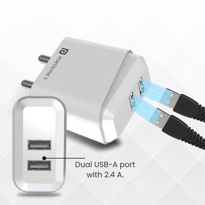 Portronics Adapto 42M 2.4A 12W Charging Adaptor