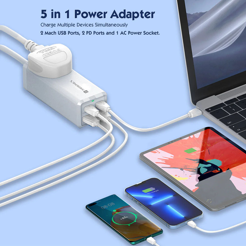 Portronics Adapto Volt 65 5-In-1 Desktop Power Strip