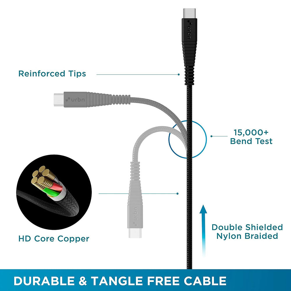 Urbn UPC255 Type-C To Type-C 65W Super-Fast Charging Cable 1.5m