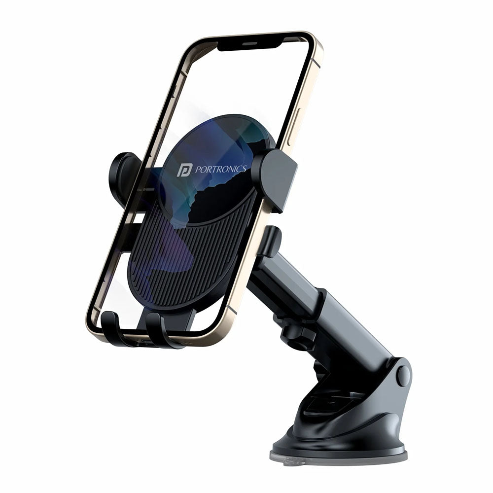 Portronics Clamp M3 Adjustable Car Mobile Phone Holder