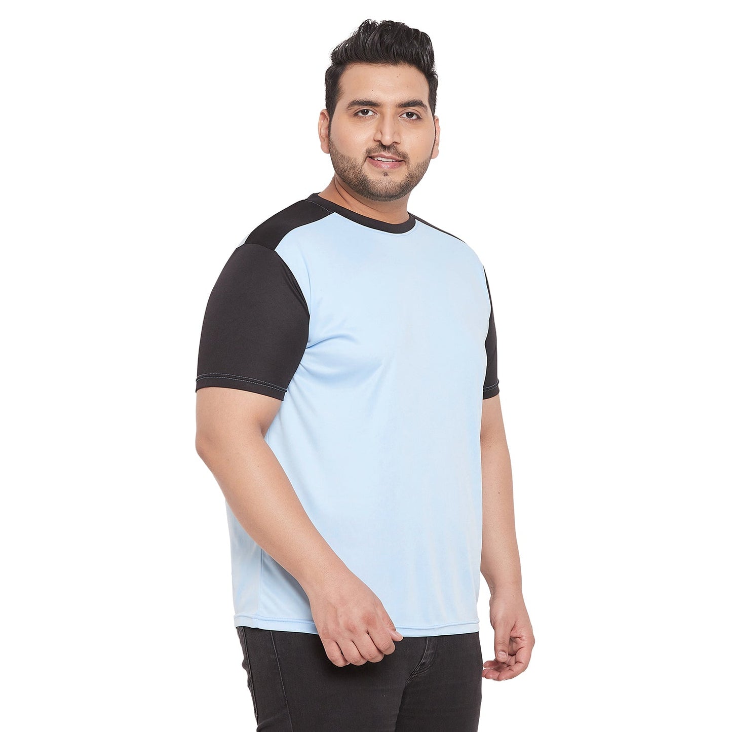 Men Plus Size Maddox Colorblock Round Neck Tshirt