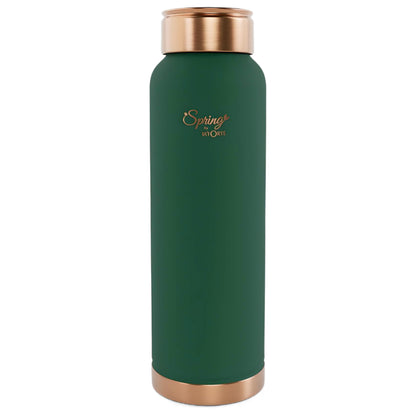 LAFORTE Copper Water Bottle Pure 1000 ml Sea Green