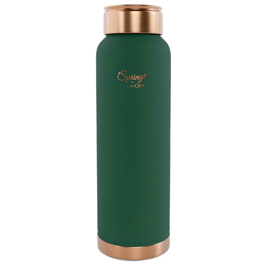 LAFORTE Copper Water Bottle Pure 1000 ml Sea Green