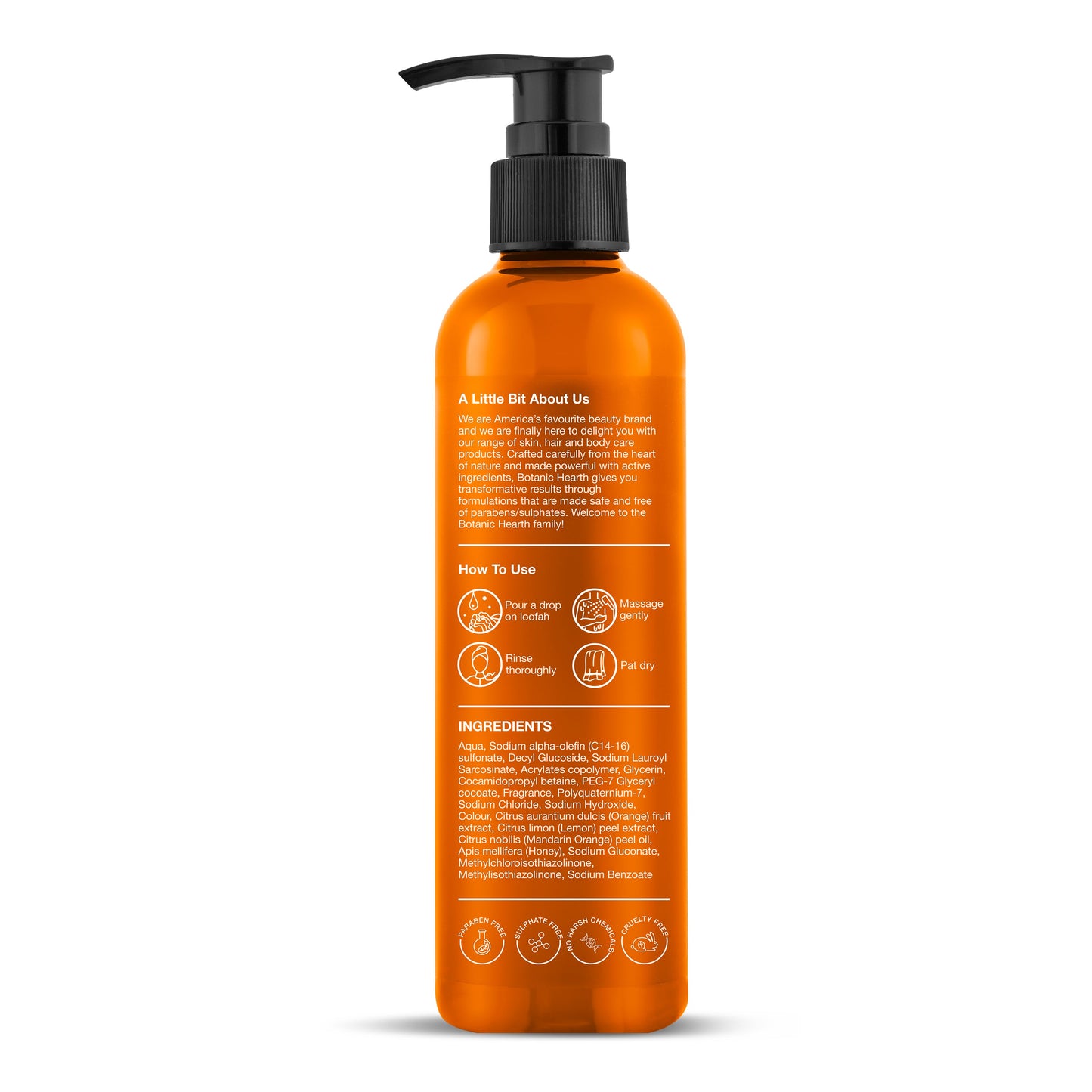 Mandarin Orange  Honey Body Wash 245ml