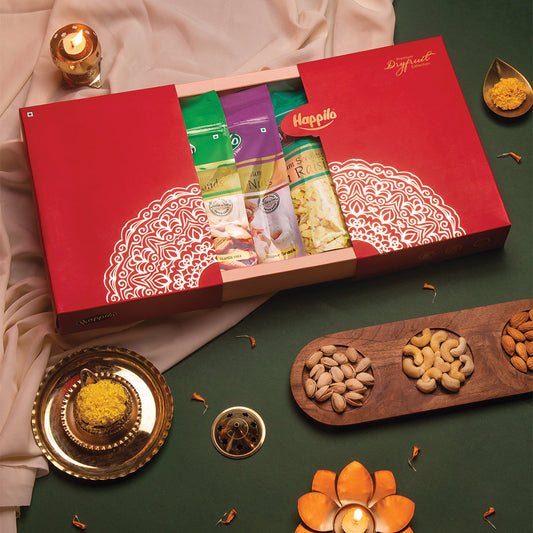 Happilo Dry Fruit Gift Hamper Marigold