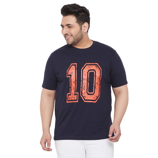 Men Plus Size Mattis Printed Round Neck Tshirt