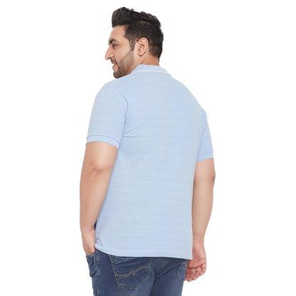 Men Plus Size Maximo Colorblock Polo Tshirt