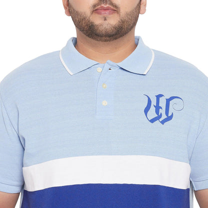 Men Plus Size Maximo Colorblock Polo Tshirt