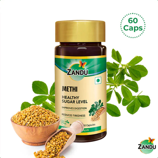 Pure Methi Capsules for Managing Blood Sugar Levels 60 Caps