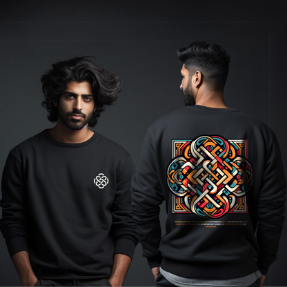 Endless Knot Printed Sweatshirt for Men