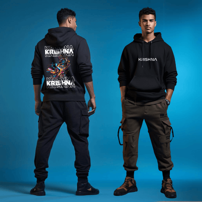 Krishna Printed Hoodie for Men