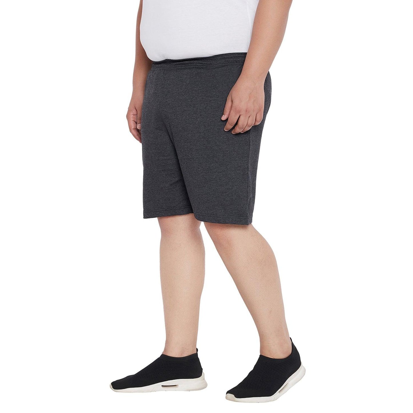 Men Plus Size Milan-DG Solid Shorts